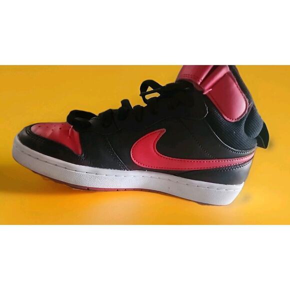 Nike Red And Black High Tops Cd7782-003 Womens 6.5 Kids 5Y Nice Condition - Picture 8 of 8
